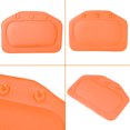 thumbnail image 3 of Advancent Almohada para bañera reposacabezas impermeable PVC almohadas de baño cabeza cuello resto baño Juegos de cama naranja, 3 of 5