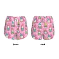 thumbnail image 3 of Balery pink Holiday Joy Pattern Women's Running Shorts with Liner 2 Pockets Elastic Workout Athletic Gym Yoga Shorts-X-Large, 3 of 7