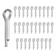 thumbnail image 1 of Uxcell 30-Pack Pasadores de Cotter, M5x20 Sujetadores de Resorte de Acero Inoxidable Pasador de Enganche para Bloqueo de Remolque/Abrazaderas, Clips R [Plateado], 1 of 7