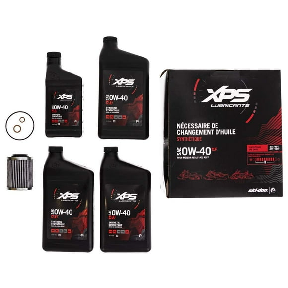 BRP XPS SKI-DOO 4T 0W-40 Synthetic Oil Change Kit for Rotax 900 ACE engine, 779254