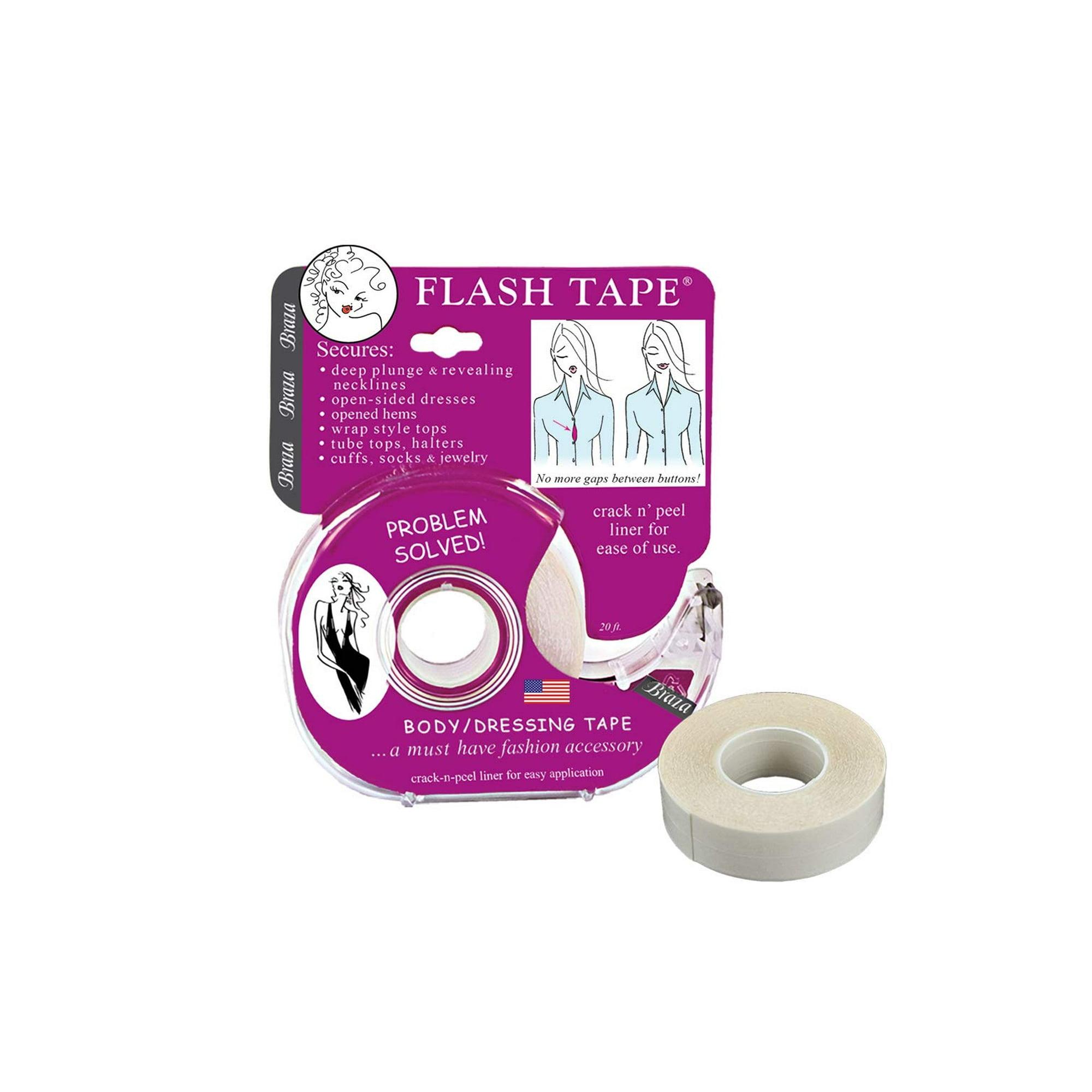 Body Tape Flash Tape Double Sided Clothing Tape - 4 Rolls 20ft Each For Fashion & Crafts Toupee Tape Body Tape Flash Tape Double Sided Clothing Tape - 4 Rolls 20ft Each For Fashion & Crafts Toupee Tape