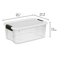 thumbnail image 3 of Sterilite 30 Qt 6-Pack & 18 Qt 6-Pack Plastic Stackable Storage Bin w/ Lid, 3 of 12