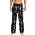thumbnail image 4 of CONZONE Halloween Pajama Pant for Men Elastic Waist Drawstring Hallowmas Printed Mens Lounge Pants Soft Sleepewear Pjs Bottoms with Pockets, 4 of 4