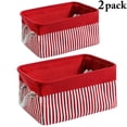 thumbnail image 3 of Coofit 2PCS Storage Bin Creative Storage Basket Organizer Bin with Handle for Clothes, 3 of 9