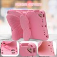 thumbnail image 4 of Kids Case for Apple iPad 6th 5th Gen 2018/2017 / iPad Air 1 2 9.7", Cute Butterfly Rotating Stand Durable Shockproof Kids Friendly Case Cover for Apple iPad 9.7" 2017/2018,Pink, 4 of 6