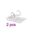 thumbnail image 1 of 2Pcs Stainless Steel Multifunctional S-Shaped Storage Pants Rack, Non-Slip Pants Hanger, Seamless Pants Clip, 1 of 2