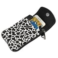 thumbnail image 3 of Cross-Body Bag Flip Phone Bag 7.6inx4.9in Durable Waterproof Pu Leather Small Size But Spacious Magnet Button Black White Cow Print, 3 of 5