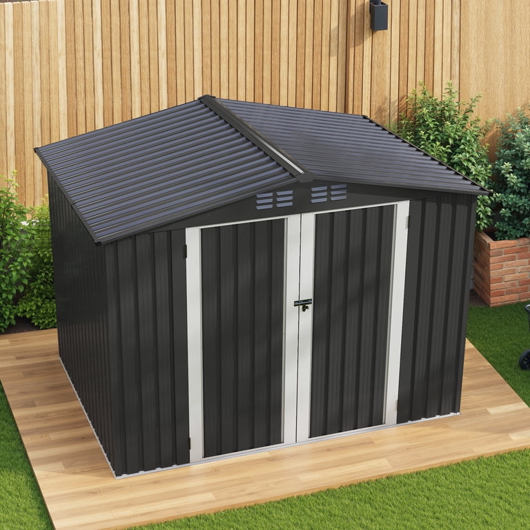 Uforic 7x5ft Metal Outdoor Storage Shed, Waterproof Heavy Duty