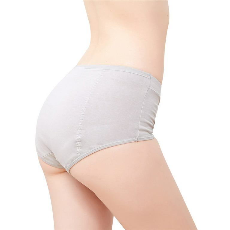 FEOYA Women Period Underwear Heavy Flow Leak Proof Menstrual Panties Cotton  Postpartum Bleeding Brief - 4 Pack Beige : : Clothing, Shoes &  Accessories
