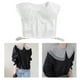 thumbnail image 3 of Cuello de imitación de encaje para mujer, elegante cuello Peter Pan, blusa camisa desmontable, cuello falso, cuello de Macarena mujeres cuello falso desmontable, 3 of 8