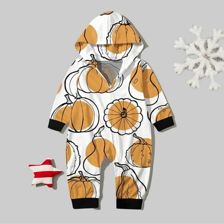 

Adult Onesie Thanksgiving Halloween Printed Parent-Child Homewear Hooded Front Zipper Bodysuit (Baby Bodysuit) Dinosaur Onesie Just the Nicest Family Yellow 3M