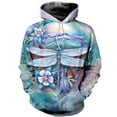 thumbnail image 3 of Sweat à Capuche Graphique Libellule Imprimé 3d pour Hommes Printemps Automne Pull Oversize Chandails en Molleton Sudadera Hombre pour Hommes, 3 of 4