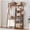 Brown, variant on Colourtree Bamboo 32" W Garment Rack with Hanging Rod ,Storage Shelves and Bag,Brown