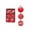 Red, variant on Christmas Ball Ornaments, 2.36 Luxury Silk Glitter Xmas Tree Decorations for Home Decor Christmas Tree Ornaments