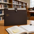 thumbnail image 4 of 12 Pocket Accordion File Folder | Expandable Document Organizer with Snap Closure | Large Capacity Plastic Folder for A4 Paper Storage | Home Office School Organization for Bills Receipts Homework, 4 of 6