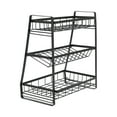 thumbnail image 3 of Assaisonnement Rack,3couche de Stockage de Cuisine Noir Rack d'Épices Épice Organisateur Conception Élevée, 3 of 14