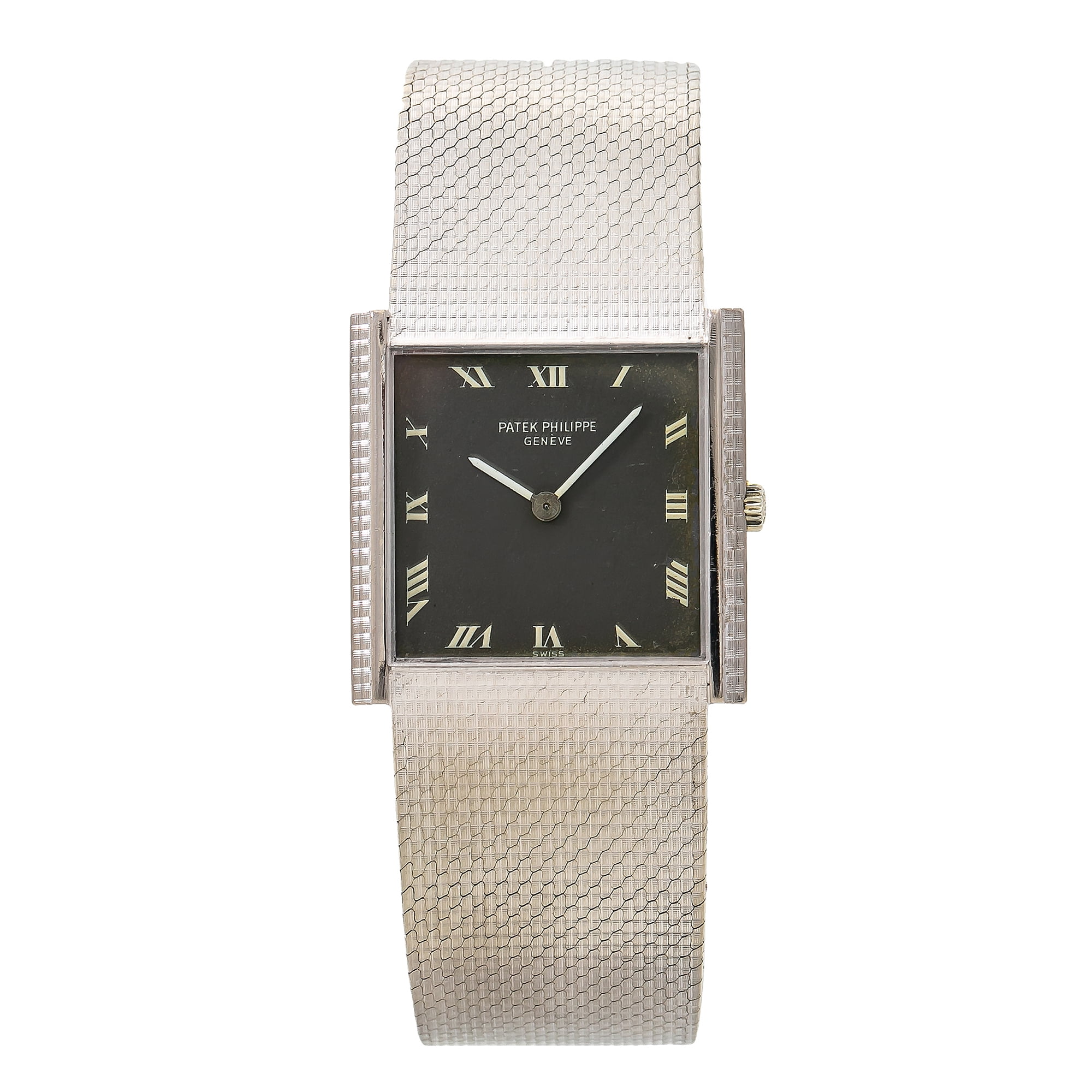 Patek Philippe Gondolo 3570/1 Square Manual Men's Watch 18k White Gold 26mm