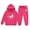 R921 Hot Pink, variant on Ruiwill Girl Outfit Set Winter Outfits Sets Cartoon Horse Print Hooded Sweatshirt Joggers With Drawstring Pocket Ranch Long Sleeve Crew Neck Girl Clothes Army Green Size 2-3 Years