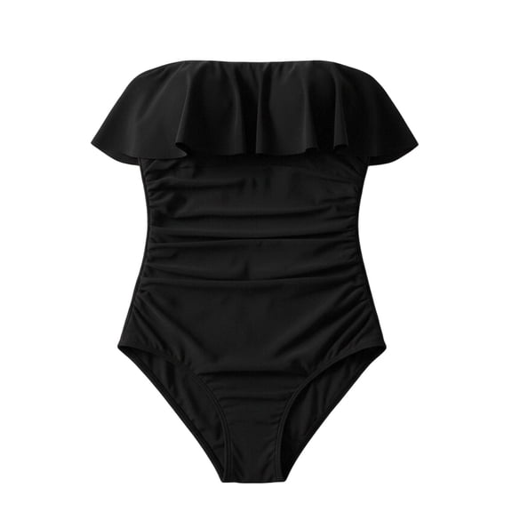 ICHUANYI Women Two-Pieces Swimsuit Tummy Control Swim Dress Bathing Suit Slimming Wrap Swimswear Beachwear Set