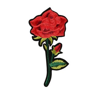 2pc Cute Bow Iron-On Patches - Red Embroidered Applique For Clothing Repair & DIY Decoration