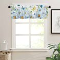 thumbnail image 2 of Rdsfhsp Spring Valance Curtain for Windows Watercolor Daisy Insect Privacy Panel Rod Pocket Window Treatment, Short Valances for Bathroom Kitchen Bedroom 54x18in, 2 of 5