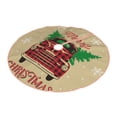 thumbnail image 2 of Kll Christmas Vintage Red Truck Christmas Tree Skirt 48",Party Decorations Farmhouse For Christmas Decorations Holiday Party, 2 of 8