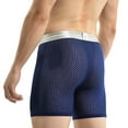 thumbnail image 2 of ALLLIST Mens Boxer Briefs Cotton Long Leg Underwear Solid Blue Breathable High Cut Mens Underpants ,L-6XL, 2 of 9