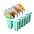 thumbnail image 3 of Bandeja para helados, 12 ranuras, silicona, reutilizable, para hacer helados, antiadherente, molde para pop hecho a mano, verde Scienceny HA004565-01, 3 of 7