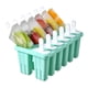 thumbnail image 3 of Bandeja para helados, 12 ranuras, silicona, reutilizable, para hacer helados, antiadherente, molde para pop hecho a mano, verde Speravity HA004565-01, 3 of 7