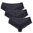 thumbnail image 2 of Fem Intimates Micro Nylon Bikini with Lace Trim - 3 pk, 2 of 4
