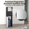 thumbnail image 5 of Stainless Steel Bottom Load Water Dispenser with LED Display, Water Cooler Equipped 3 Settings & Safety Lock Fits 5 Gal Bottle for Home/Office/Kitchen, 5 of 8