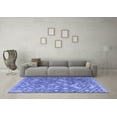 thumbnail image 3 of Ahgly Company Indoor Round Abstract Blue Modern Area Rugs, 6' Round, 3 of 4