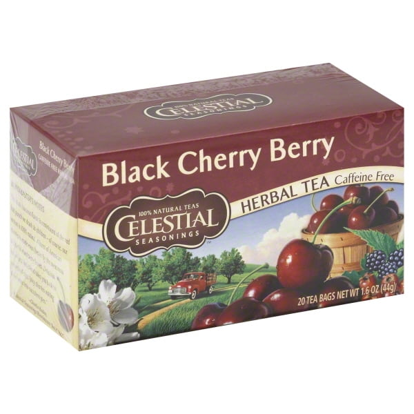 Celestial Seasonings Herbal Tea, Black Cherry Berry, 20 Count Walmart