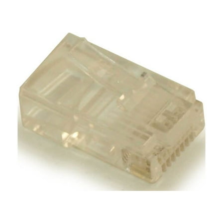 RJ45 Modular Plugs for CAT5/CAT5E Solid Wire, Pack of 100