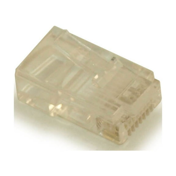RJ45 Modular Plugs for CAT5/CAT5E Solid Wire, Pack of 100