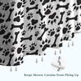 thumbnail image 6 of Paw Prints and Bones Shower Curtain 72"x72" ,Bathroom Decorative Shower Curtains Set with 12 Hooks,Modern Waterproof Washable Shower Curtain, 6 of 6