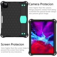 thumbnail image 2 of iPad Air 2020 Case with Screen Protector, iPad Pro 11 Case, Dteck Heavy Duty Shockproof Case with Hand Holder Stand + Shoulder Strap for iPad Air 4th Gen 10.9" / iPad Pro 11", Black/Mint, 2 of 6