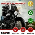 thumbnail image 3 of Krator Motorcycle Windshield, Motorcycle Fairing, 35 mm - 49 mm Fork Clamps, 5.75" Headlight, Smoke, Compatible with Harley Davidson XL883R Sportster 883 Roadster 2013-2015, 3 of 7