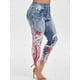 thumbnail image 2 of Impreso en 3D más el tamaño de Jeggings Rosegal Leggings de talla grande, 2 of 5
