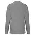 thumbnail image 5 of IROINNID Women's Short Cardigan Jacket V-Neck Solid Color Long Sleeve Casual Autumn Button Long Sweater Cardigan, Gray, 5 of 8