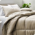 thumbnail image 1 of Set de edredón para el hogar desnudo - Twin/Twin Extra Long Size - Ultra -Soft - Goose Down Alternative - Serie Premium 1800 - Calidez a toda la temporada (Twin/Twin XL, Sand) Bare Home Bare Home, 1 of 2