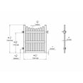 thumbnail image 4 of Classic 4 ft x 5 ft Vinyl Garden Arbor Fence Gate, White, 4 of 4