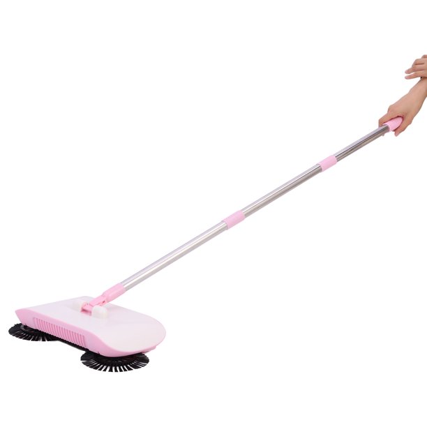 Carpet Sweeper Non Electric Vacuum Cleaner, Floor Sweeper Broom, Manual Vacuum Sweeper for Tile