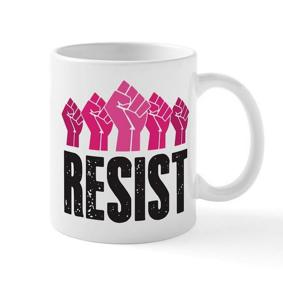 CafePress - Resist Mug - 11 oz Ceramic Mug - Novelty Coffee Tea Cup