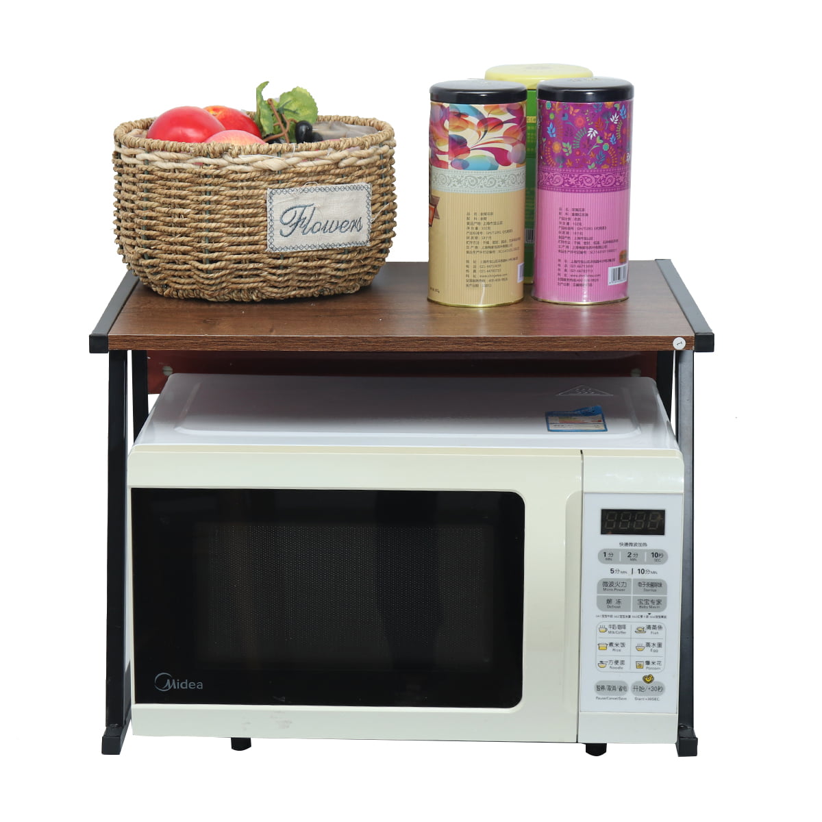 2 Tier Kitchen Shelf Microwave Oven Rack Stand Storage Cabinet Holder