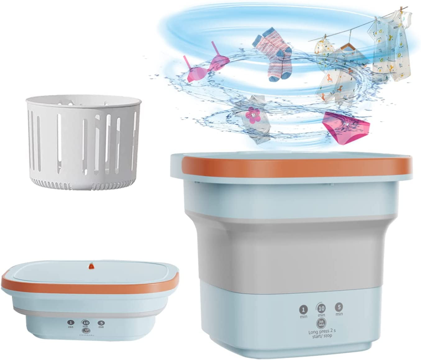 Mini Washing Machine,Foldable Turbine Washer,Portable Washing Machine