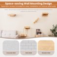 thumbnail image 6 of Gymax Cat Wall Shelves w/ Hammock 2-step Cat Tree Perch Non-slip Carpet Mat for Indoor, 6 of 10