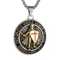 thumbnail image 1 of Collar HZMAN con Colgante de Acero Inoxidable Caballeros Templarios, 1 of 7