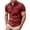 Red, variant on IWRICH Men's Short Sleeve Polo Shirts Quarter-Zip Casual Slim Fittops Lapel Neck Basic V Neck Tees White XL