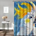 thumbnail image 2 of Orinice Parrot Bathroom Decor Set Colorful Luxurious Graphic Print Polyester Fabric Fashion Shower Curtain with Hooks Waterproof Bathroom Decoration 36x72, 2 of 7